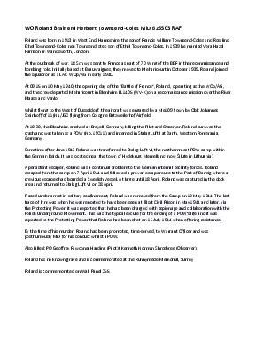 A preview of a PDF biography for Townsend-Coles, Roland Brainerd Herbert